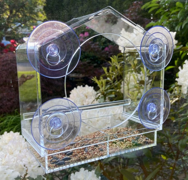 Suction Mount Window Feeding House for Outdoor Wild Small Pets